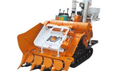 广西开元4LBZ-110型半喂入履带自走式水稻联合收割机