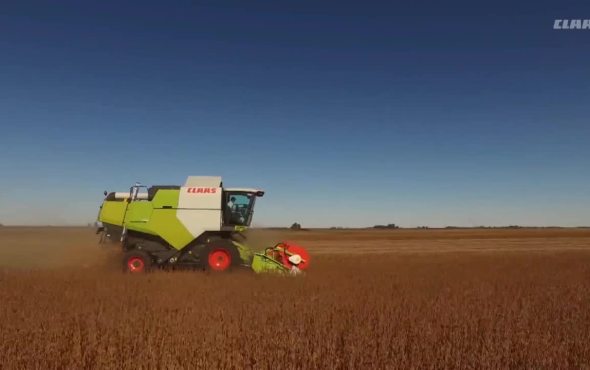 科乐收(CLAAS)DOMINATOR 370联合收割机作业视频